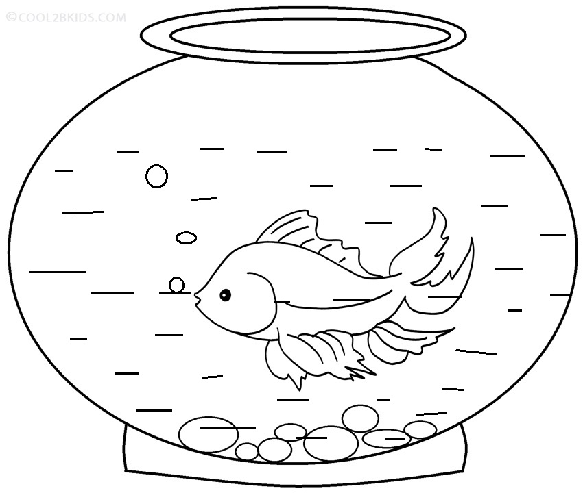 Goldfish coloring #9, Download drawings