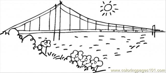 Golden Gate coloring #9, Download drawings