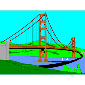Golden Gate svg #2, Download drawings