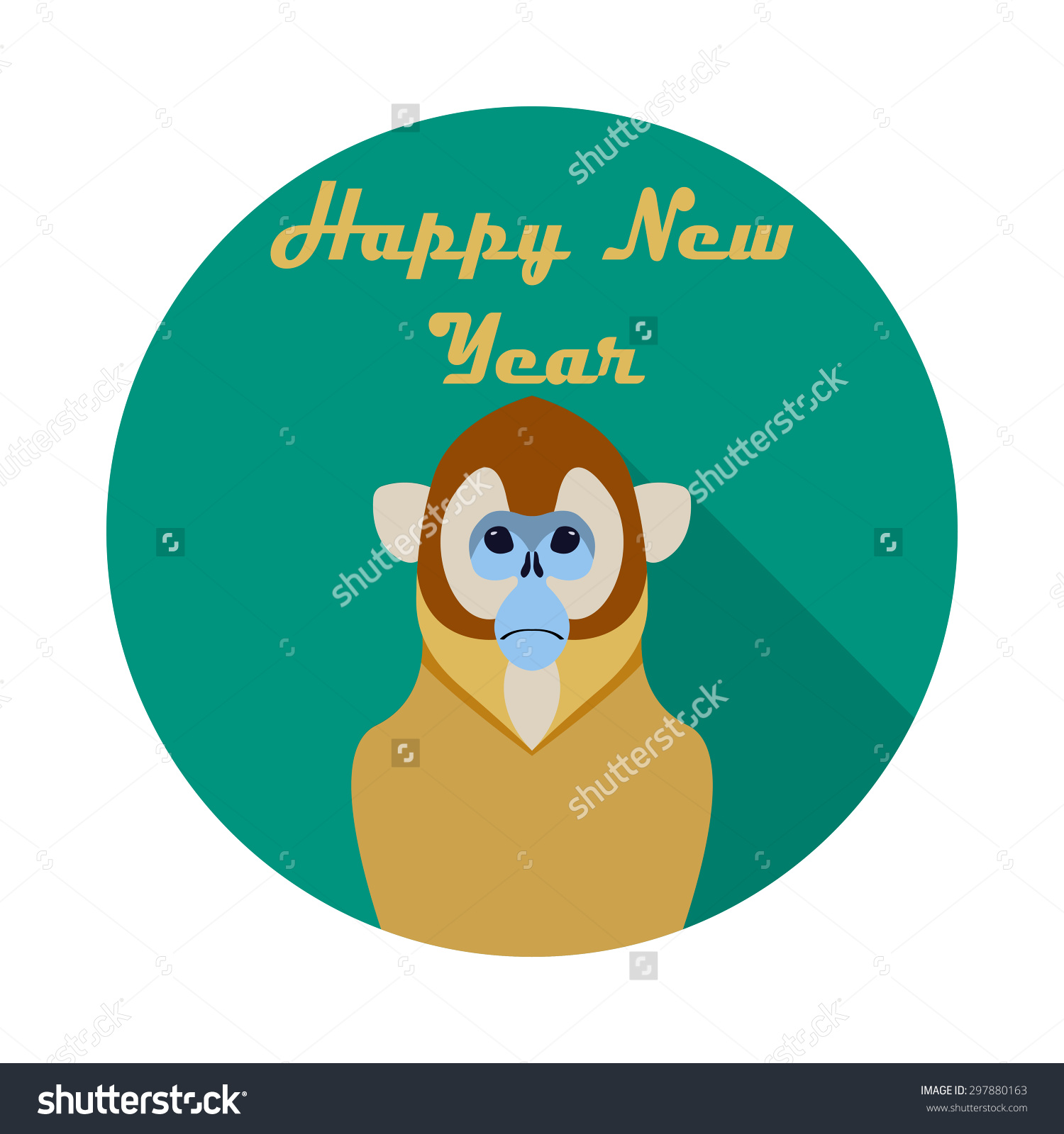Golden Snub-nosed Monkey clipart #3, Download drawings