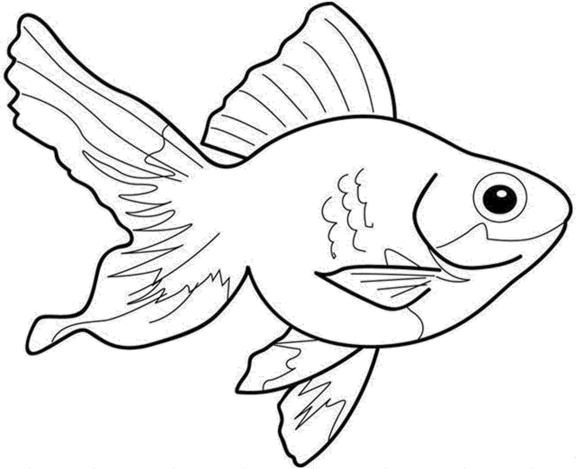 Goldfish coloring #7, Download drawings