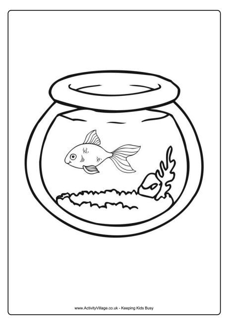 Goldfish coloring #5, Download drawings