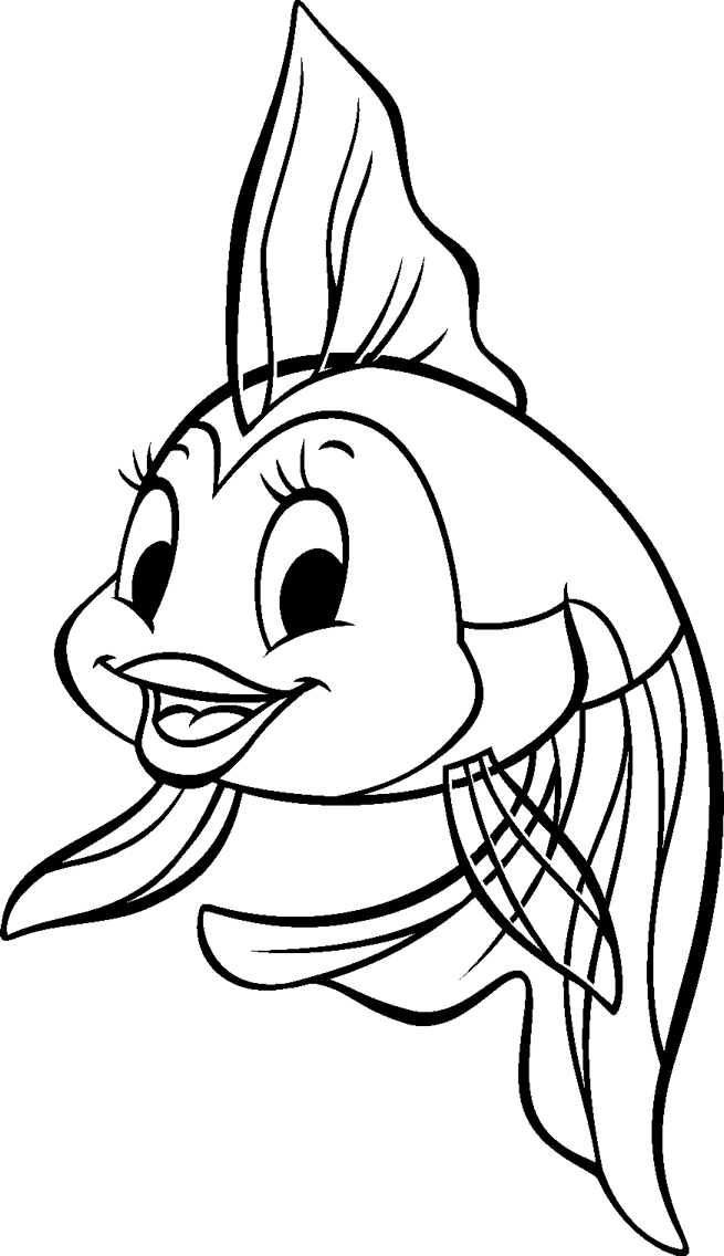 Goldfish coloring #1, Download drawings