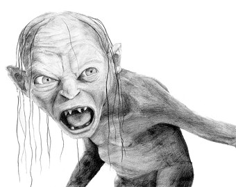 Gollum clipart #4, Download drawings