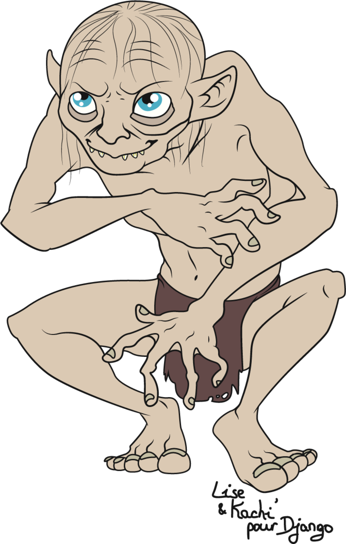Gollum clipart #3, Download drawings