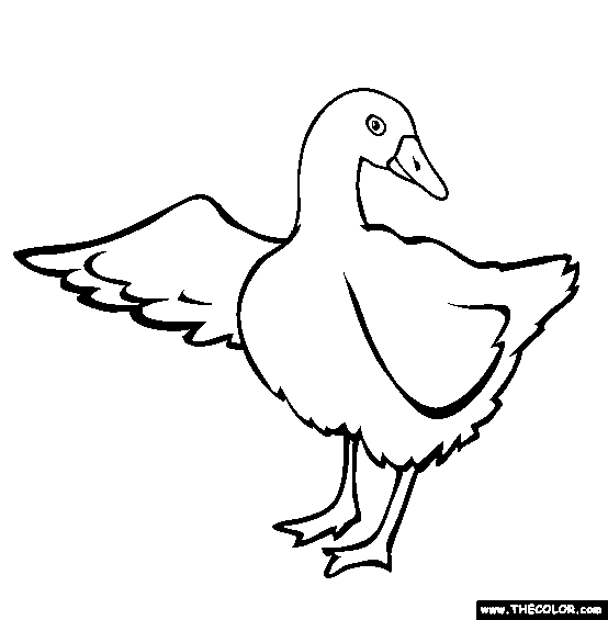 Goose coloring #19, Download drawings