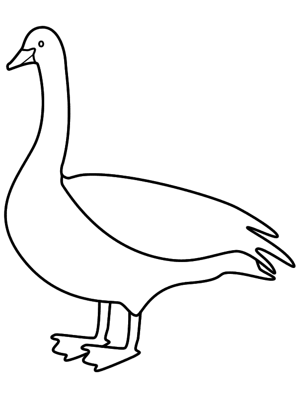 Goose coloring #12, Download drawings