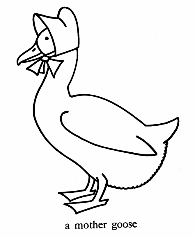 Goose coloring #11, Download drawings