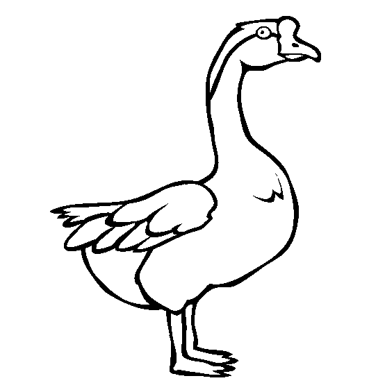 Goose coloring #15, Download drawings