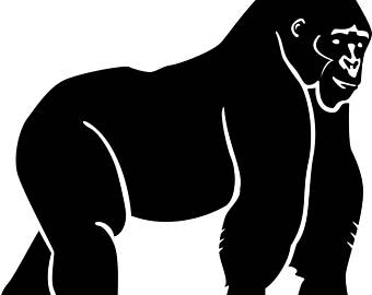 Gorilla svg #5, Download drawings