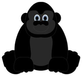 Gorilla svg #10, Download drawings