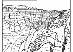 Grand Canyon coloring #11, Download drawings