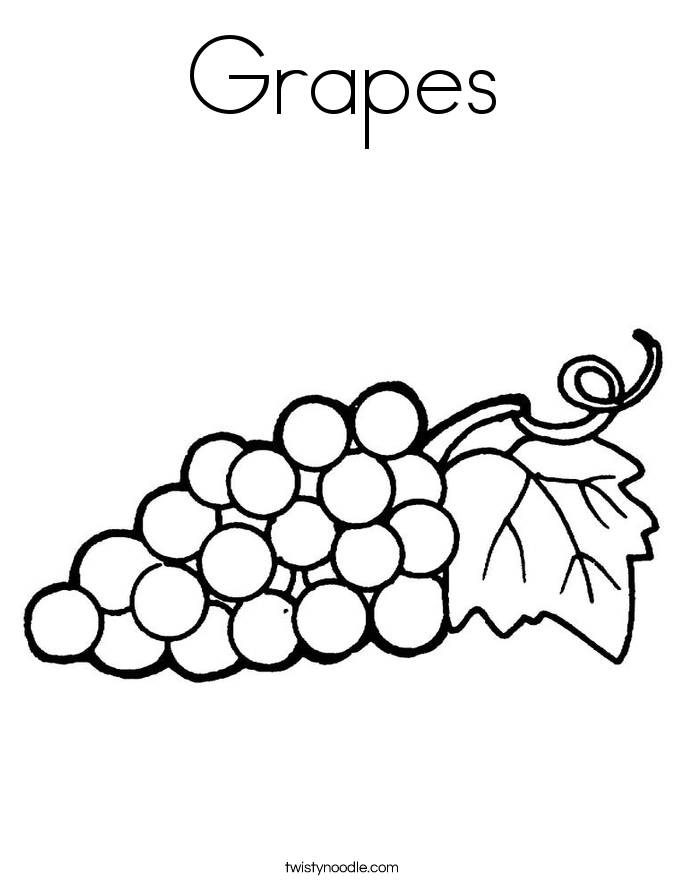 Grapes coloring #17, Download drawings