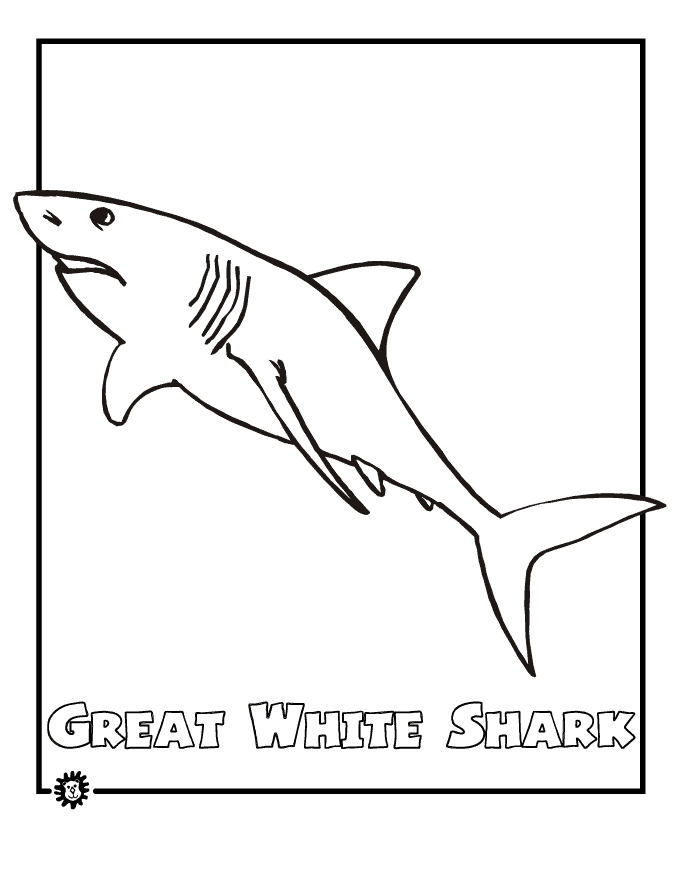 Great White Shark coloring #14, Download drawings