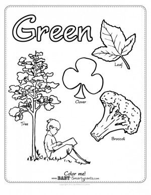 Green coloring #10, Download drawings