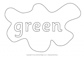 Green coloring #3, Download drawings
