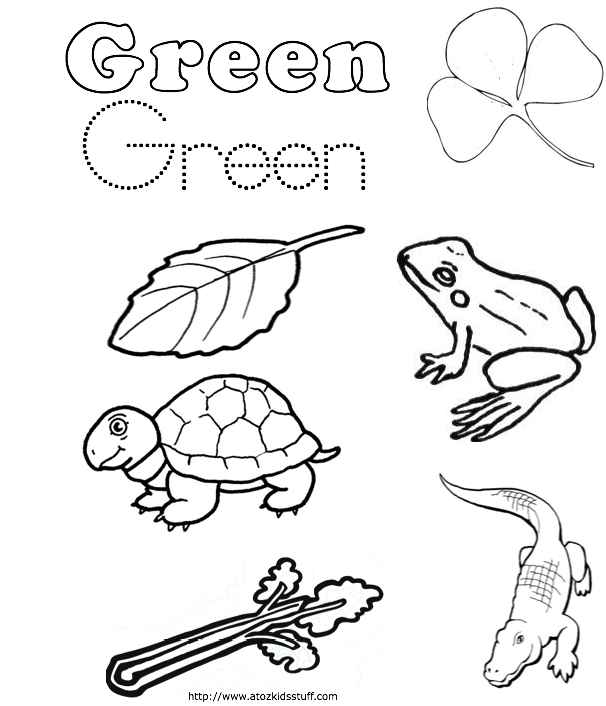 Green coloring #17, Download drawings