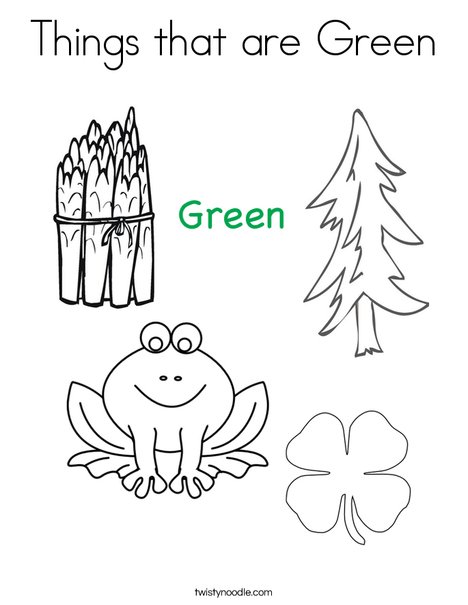 Green coloring #18, Download drawings