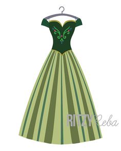 Green Dress svg #1, Download drawings