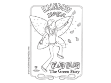 Green Fairy coloring #18, Download drawings