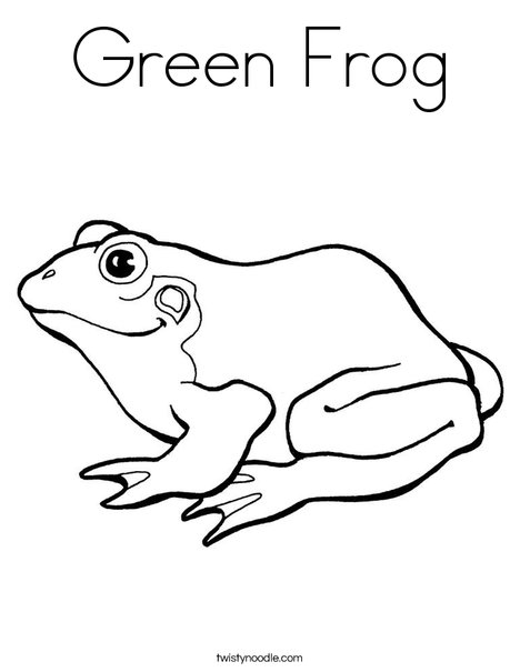 Green Frog coloring #18, Download drawings