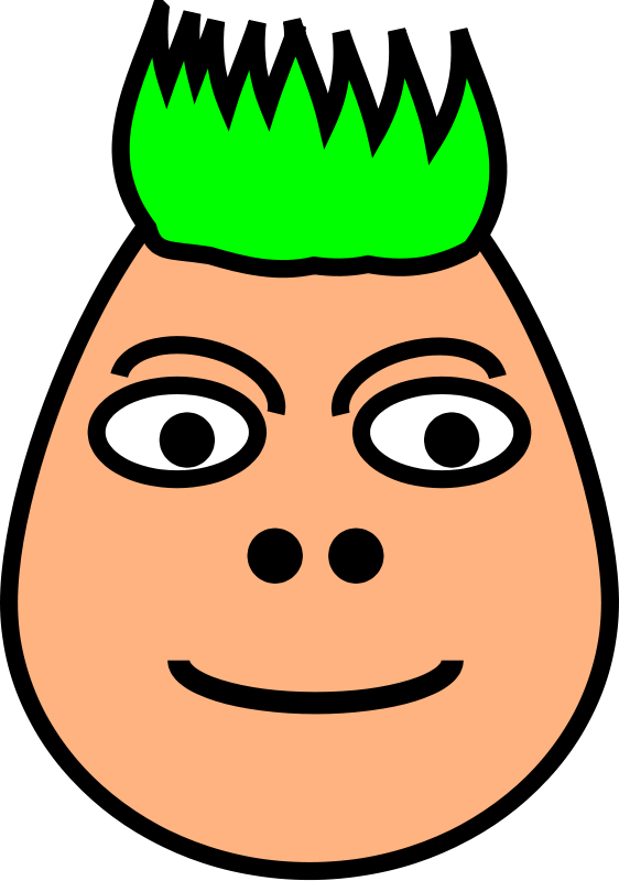 Green Hair clipart #3, Download drawings