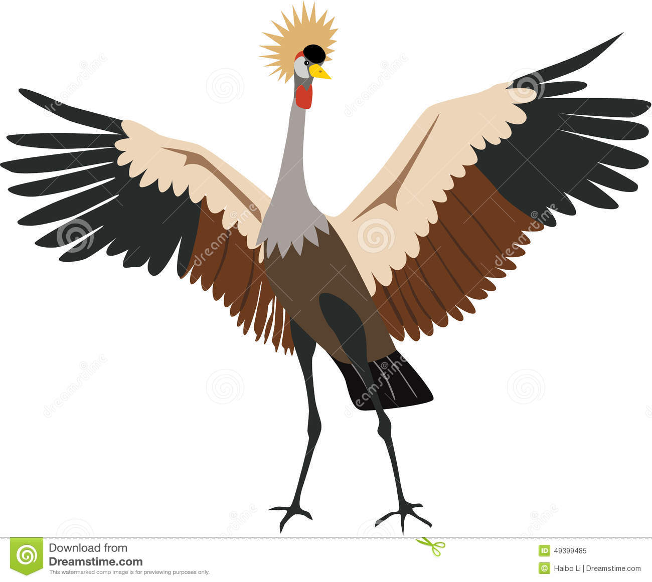 Grey Crowned Crane clipart #20, Download drawings