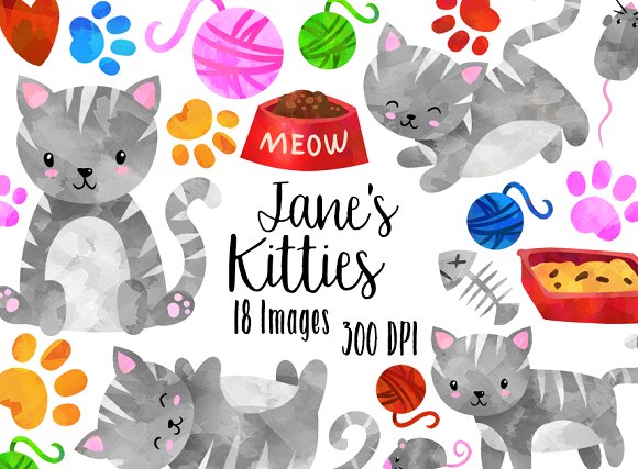 Grey Tabby clipart #1, Download drawings