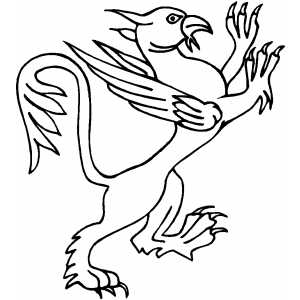 Griffin coloring #9, Download drawings