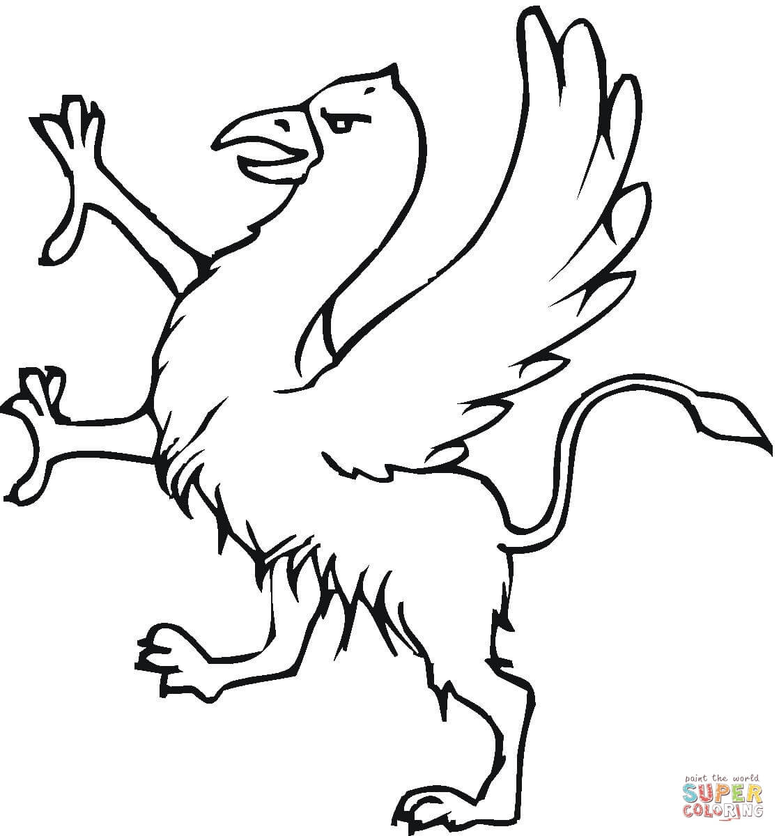 Griffin coloring #13, Download drawings