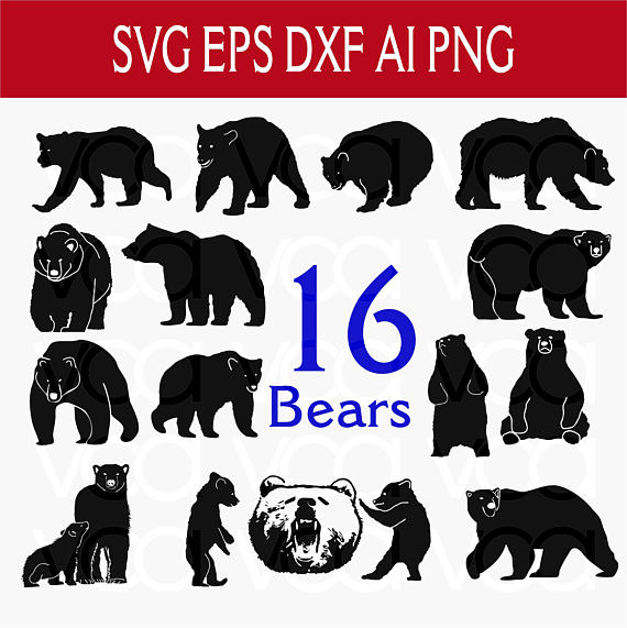 Grizzly Bear svg #1, Download drawings
