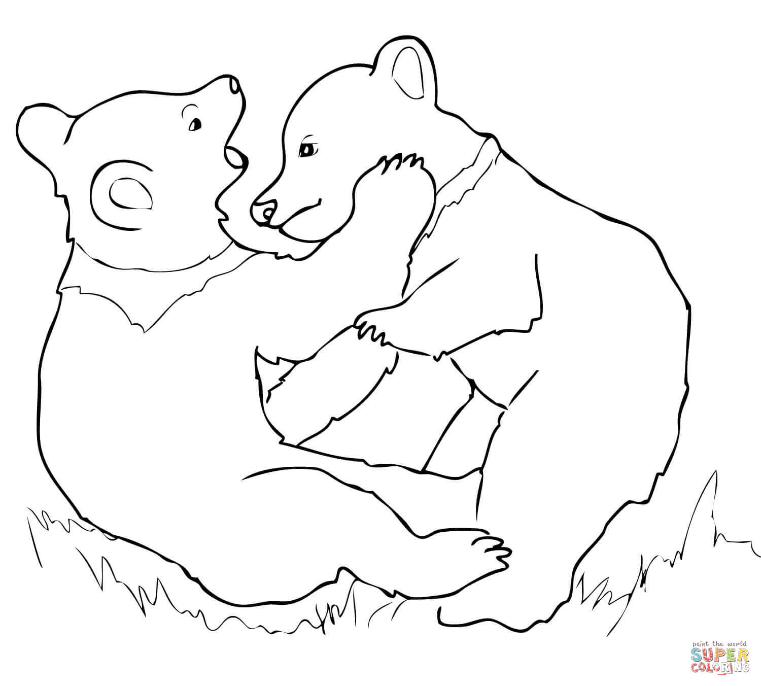 Grizzly Family coloring #9, Download drawings