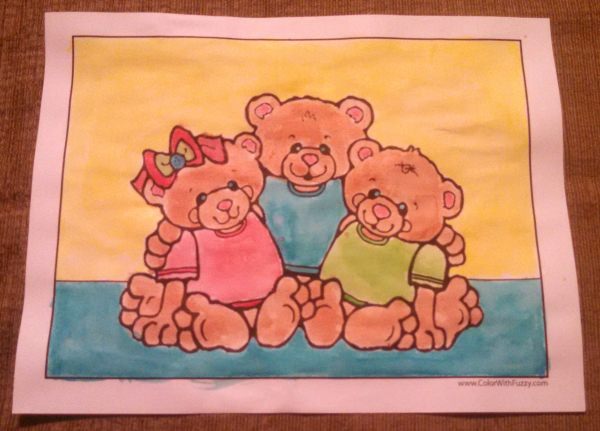 Grizzly Family coloring #4, Download drawings