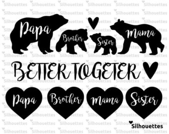 Grizzly Family In Spring svg #13, Download drawings