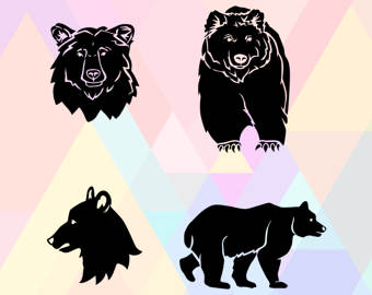 Grizzly Family In Spring svg #4, Download drawings