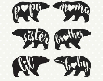 Grizzly Family In Spring svg #17, Download drawings