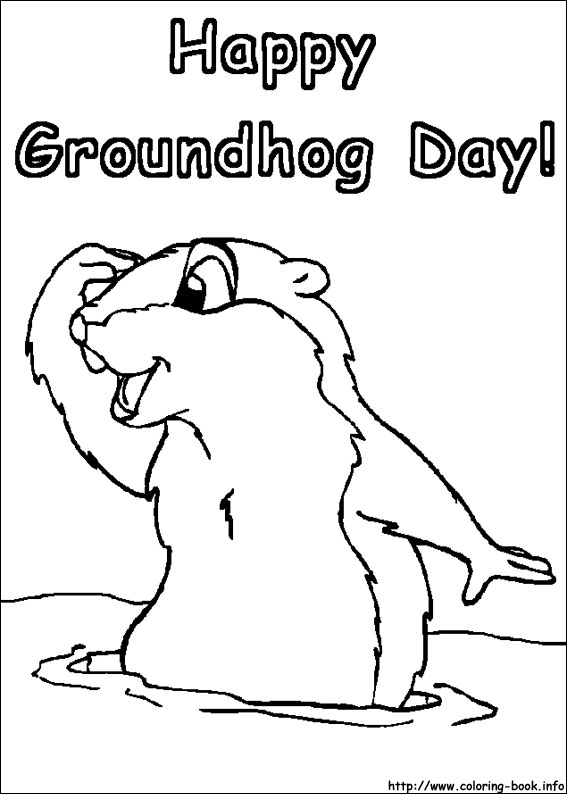 Groundhog coloring #17, Download drawings
