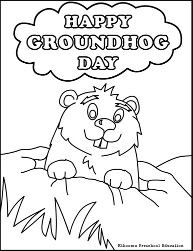 Groundhog coloring #19, Download drawings