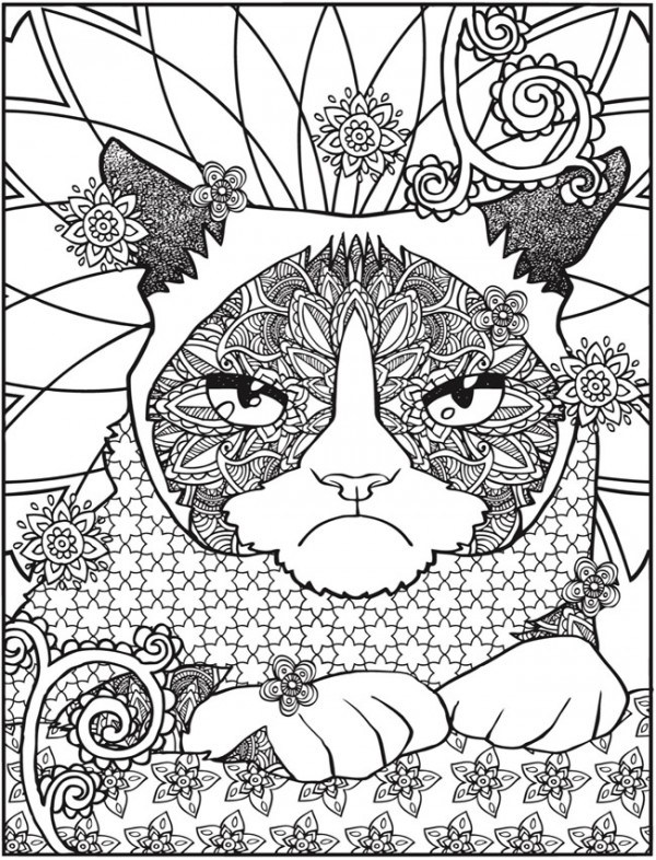 Grumpy Cat coloring #20, Download drawings
