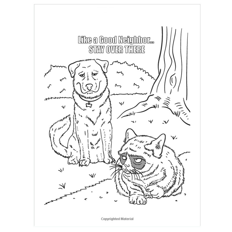 Grumpy Cat coloring #2, Download drawings