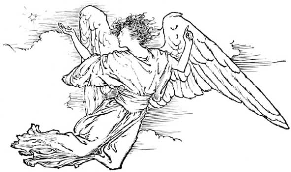 Guardian Angel coloring #9, Download drawings