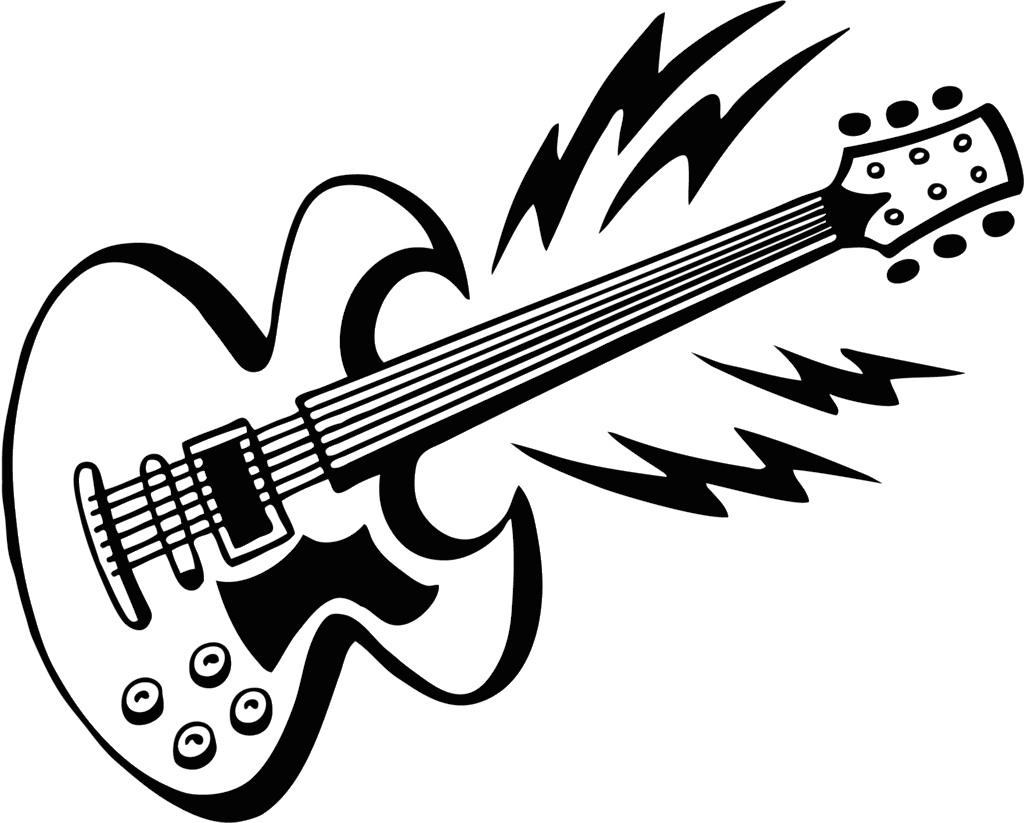 Guitar coloring #1, Download drawings