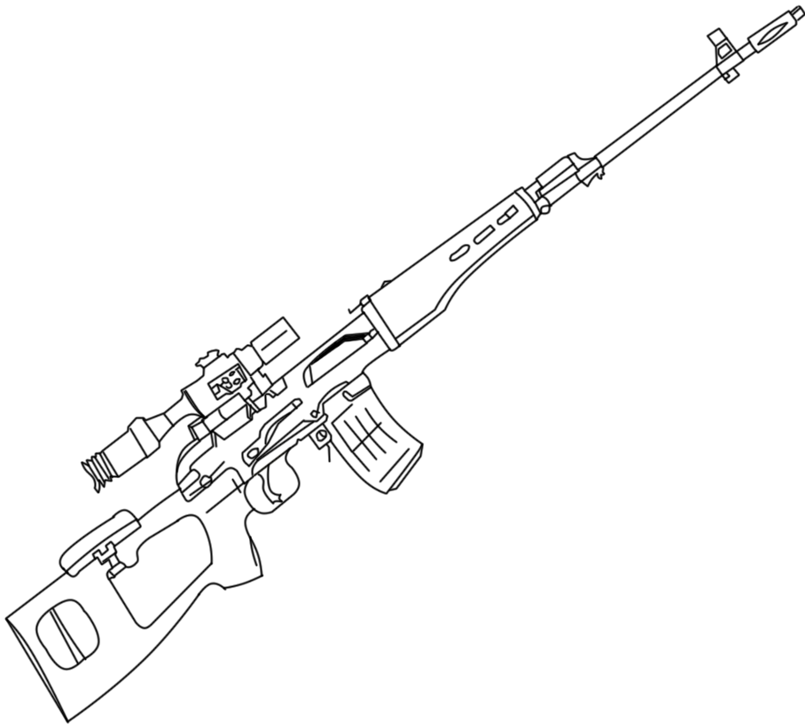 Gun coloring #10, Download drawings