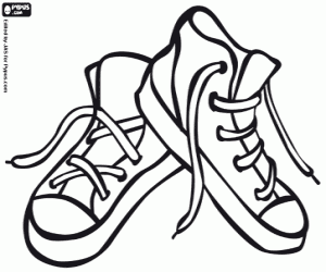 Gym-shoes coloring #12, Download drawings