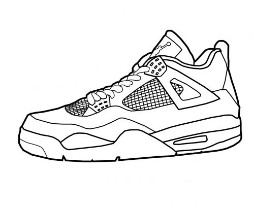 Gym-shoes coloring #11, Download drawings