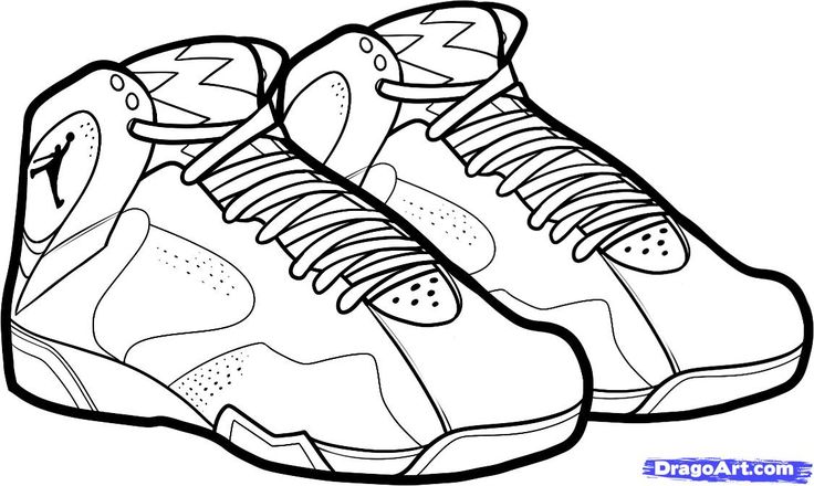 Gym-shoes coloring #2, Download drawings