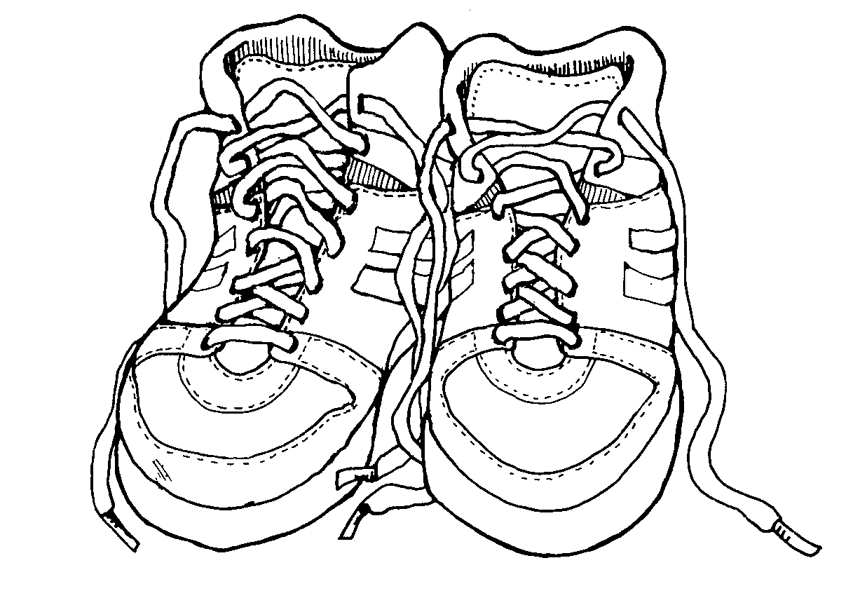 Gym-shoes coloring #16, Download drawings