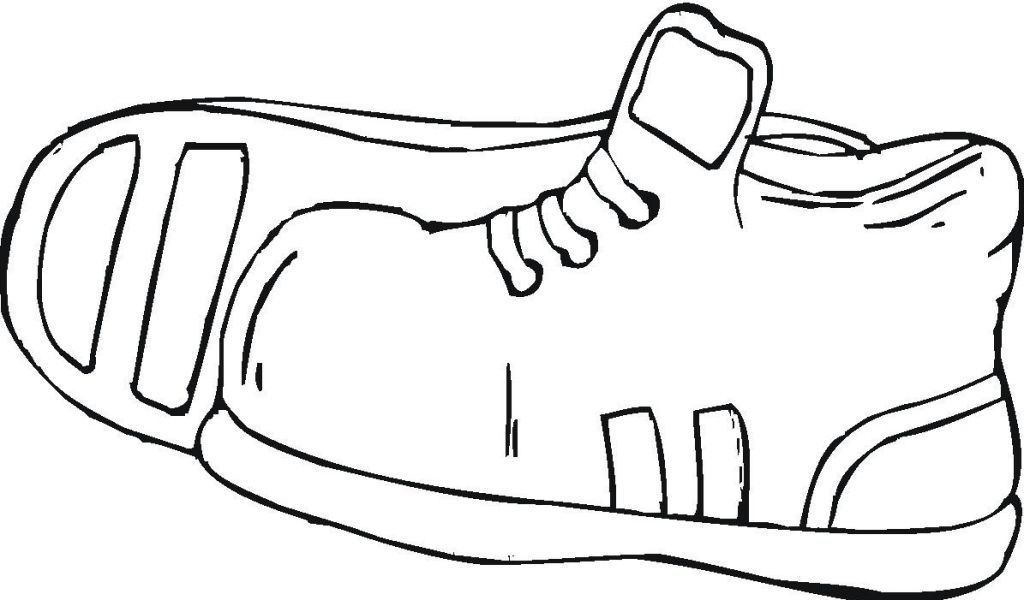 Gym-shoes coloring #15, Download drawings