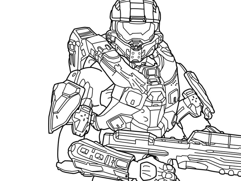 Halo coloring #6, Download drawings