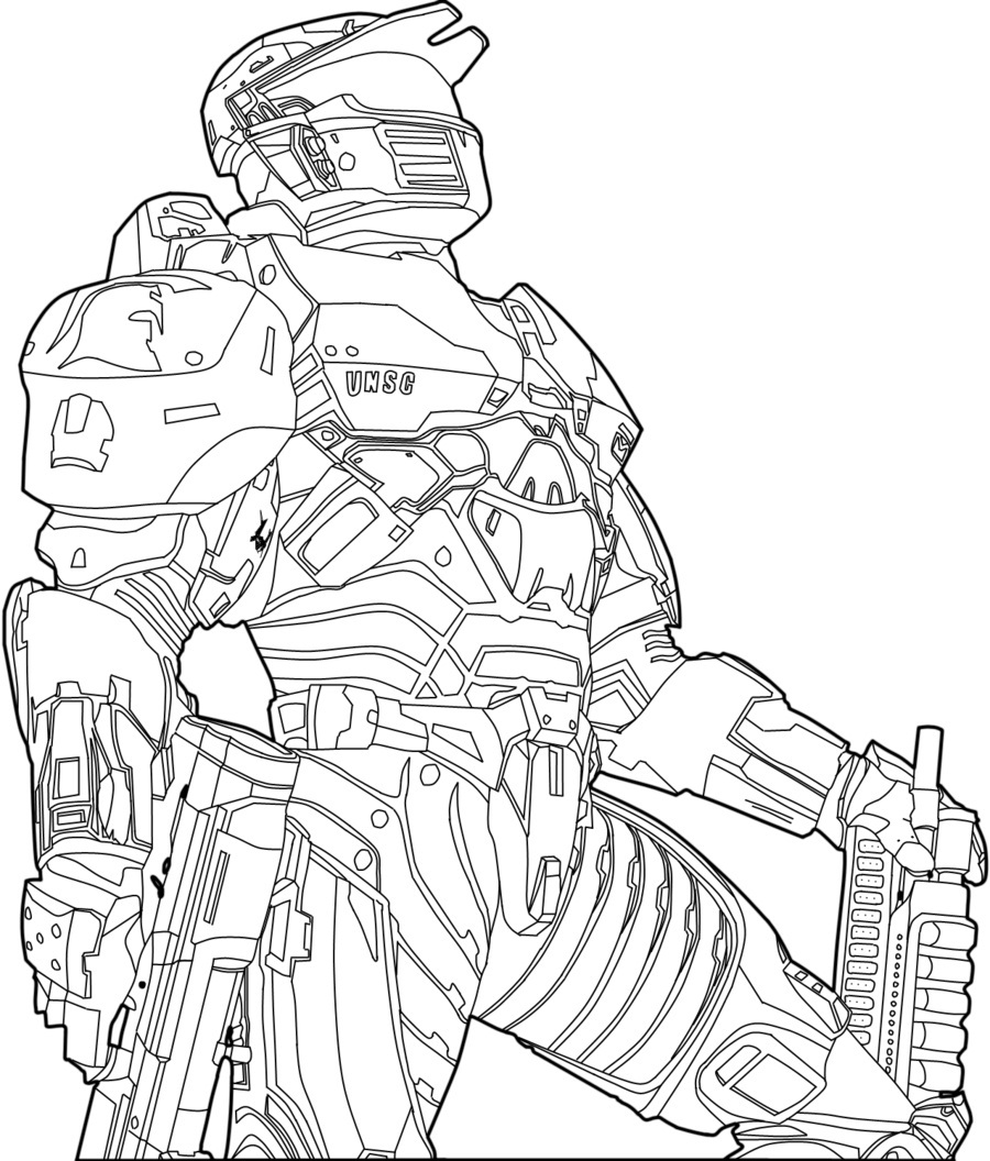 Halo coloring #13, Download drawings